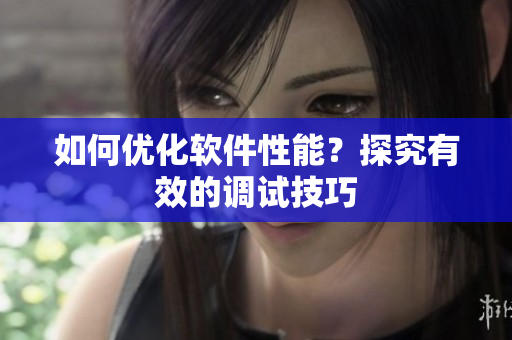 如何优化软件性能？探究有效的调试技巧