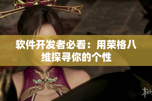 软件开发者必看：用荣格八维探寻你的个性