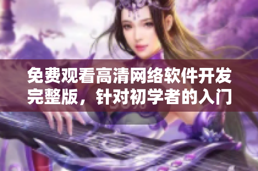 免费观看高清网络软件开发完整版，针对初学者的入门指南