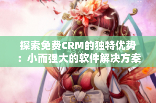 探索免费CRM的独特优势：小而强大的软件解决方案