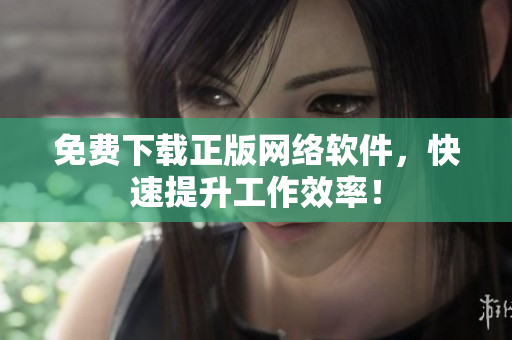 免费下载正版网络软件，快速提升工作效率！