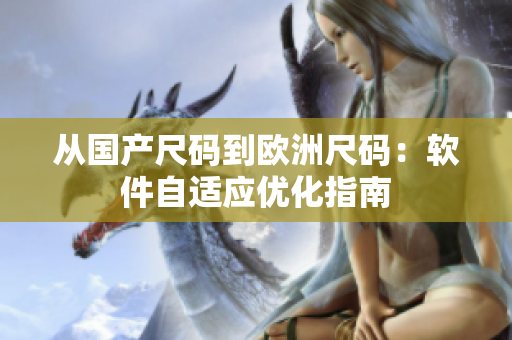 从国产尺码到欧洲尺码：软件自适应优化指南