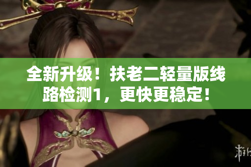 全新升级！扶老二轻量版线路检测1，更快更稳定！