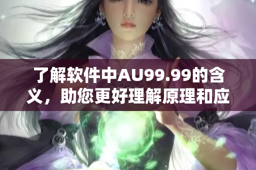 了解软件中AU99.99的含义，助您更好理解原理和应用