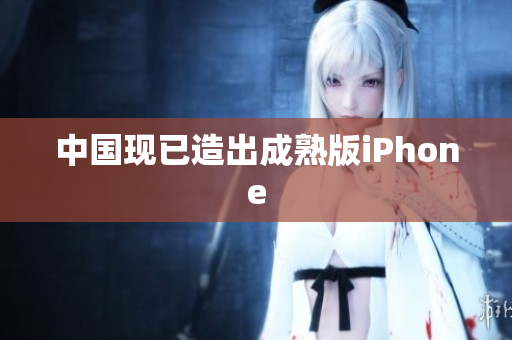 中国现已造出成熟版iPhone
