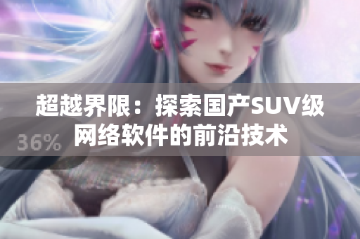 超越界限：探索国产SUV级网络软件的前沿技术