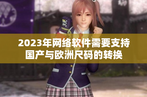 2023年网络软件需要支持国产与欧洲尺码的转换