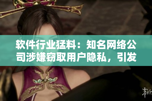 软件行业猛料：知名网络公司涉嫌窃取用户隐私，引发热议