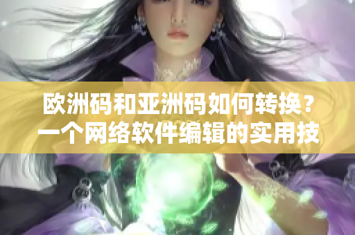 欧洲码和亚洲码如何转换？一个网络软件编辑的实用技巧！