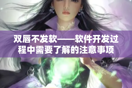 双唇不发软——软件开发过程中需要了解的注意事项