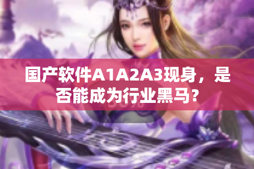 国产软件A1A2A3现身，是否能成为行业黑马？