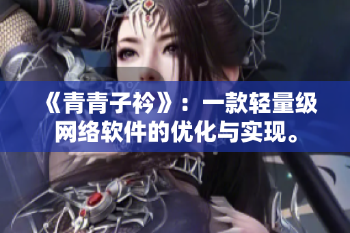 《青青子衿》：一款轻量级网络软件的优化与实现。