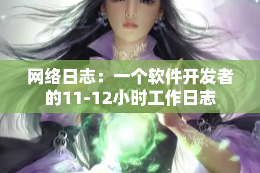 网络日志：一个软件开发者的11-12小时工作日志