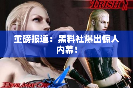 重磅报道：黑料社爆出惊人内幕！