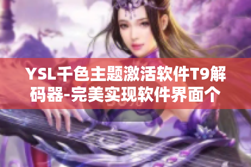 YSL千色主题激活软件T9解码器-完美实现软件界面个性化