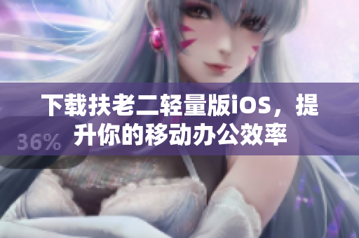 下载扶老二轻量版iOS，提升你的移动办公效率