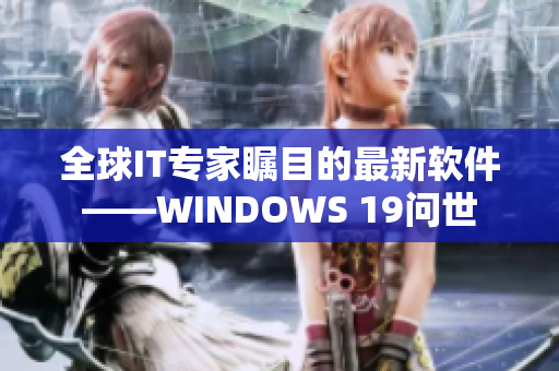 全球IT专家瞩目的最新软件——WINDOWS 19问世