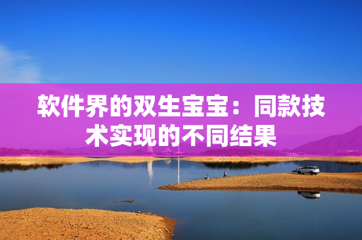 软件界的双生宝宝：同款技术实现的不同结果