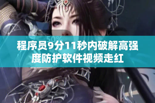 程序员9分11秒内破解高强度防护软件视频走红