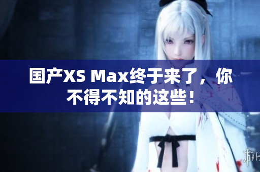 国产XS Max终于来了，你不得不知的这些！