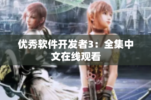 优秀软件开发者3：全集中文在线观看