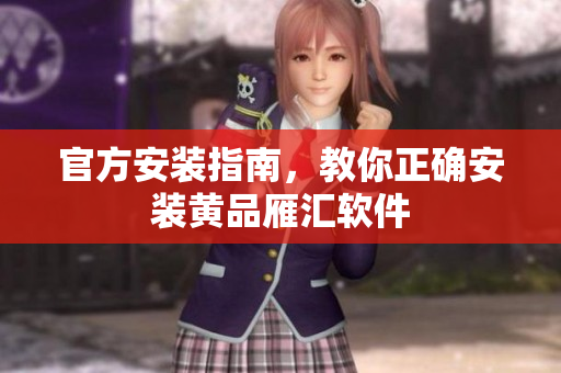 官方安装指南，教你正确安装黄品雁汇软件