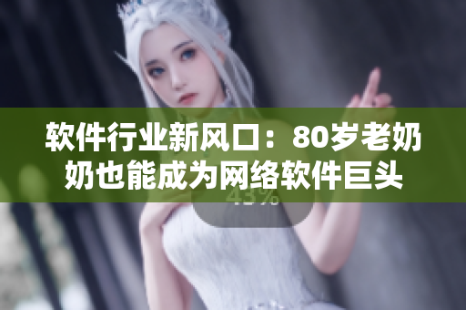 软件行业新风口：80岁老奶奶也能成为网络软件巨头