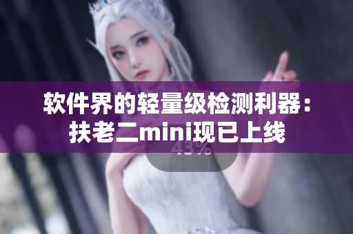 软件界的轻量级检测利器：扶老二mini现已上线