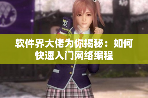 软件界大佬为你揭秘：如何快速入门网络编程