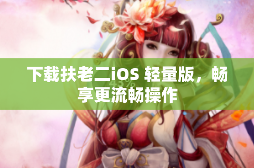 下载扶老二iOS 轻量版，畅享更流畅操作