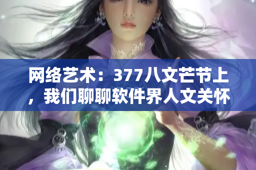 网络艺术：377八文芒节上，我们聊聊软件界人文关怀