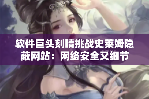 软件巨头刻晴挑战史莱姆隐蔽网站：网络安全又细节