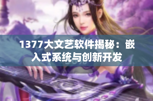 1377大文艺软件揭秘：嵌入式系统与创新开发