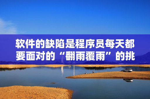 软件的缺陷是程序员每天都要面对的“翻雨覆雨”的挑战