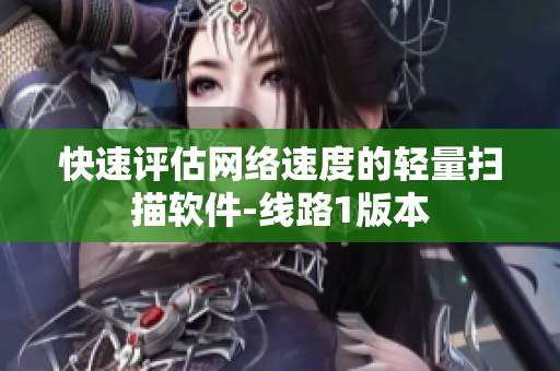 快速评估网络速度的轻量扫描软件-线路1版本