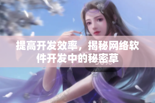 提高开发效率，揭秘网络软件开发中的秘密草