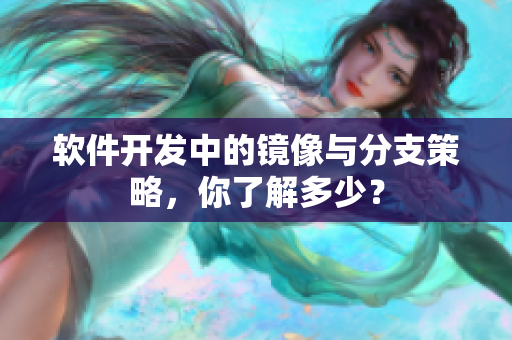 软件开发中的镜像与分支策略，你了解多少？