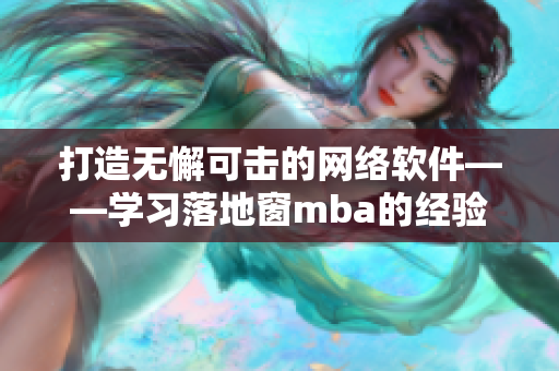 打造无懈可击的网络软件——学习落地窗mba的经验与技巧！
