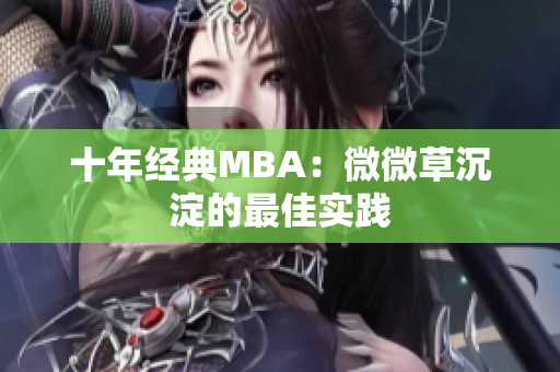 十年经典MBA：微微草沉淀的最佳实践
