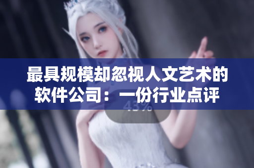 最具规模却忽视人文艺术的软件公司：一份行业点评