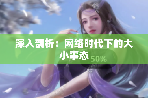 深入剖析：网络时代下的大小事态