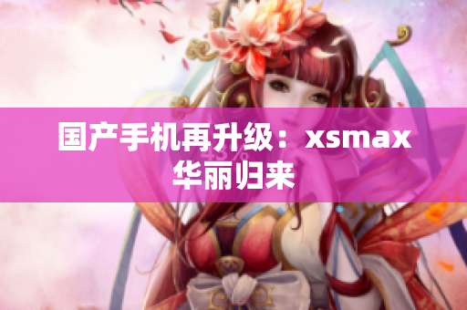 国产手机再升级：xsmax华丽归来