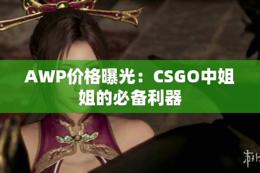 AWP价格曝光：CSGO中姐姐的必备利器
