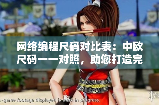 网络编程尺码对比表：中欧尺码一一对照，助您打造完美软件