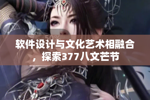 软件设计与文化艺术相融合，探索377八文芒节