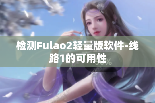 检测Fulao2轻量版软件-线路1的可用性