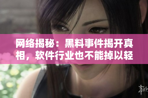 网络揭秘：黑料事件揭开真相，软件行业也不能掉以轻心！
