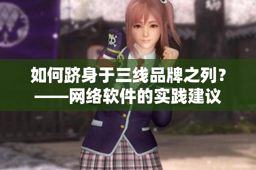 如何跻身于三线品牌之列？——网络软件的实践建议