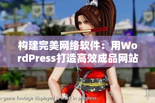 构建完美网络软件：用WordPress打造高效成品网站