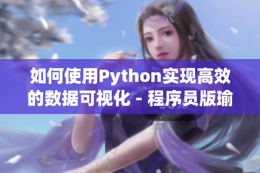 如何使用Python实现高效的数据可视化 - 程序员版瑜伽